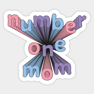 Number one Mom Sticker